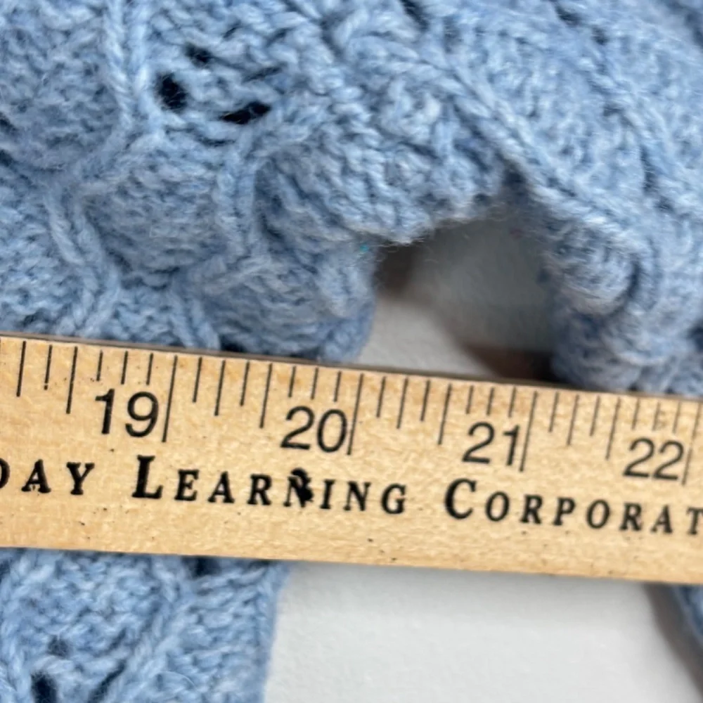 Pendleton Light Blue Knit Cardigan Sweater - Picture 8 of 10